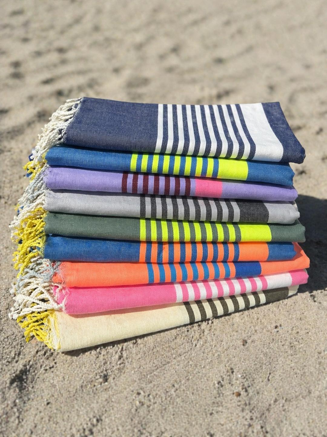 Fouta tunisienne à rayures